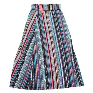 NWT High Waist Knee Length Jersey A-Line Stretchy Flared Skirt - Medium